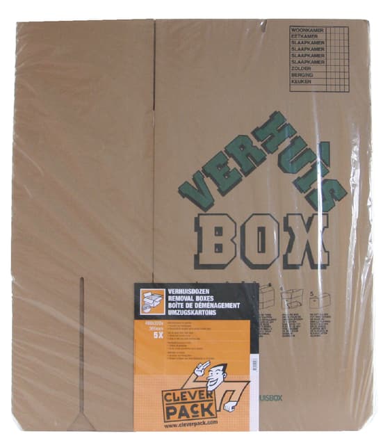 Verhuisdoos CleverPack bedrukt 480x320x360mm pak à 5 stuks 2