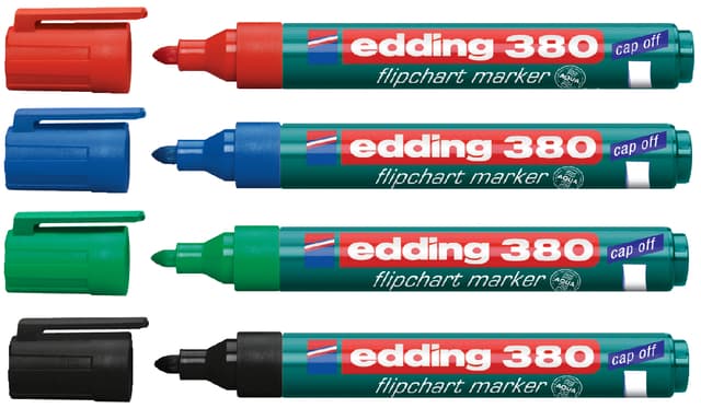 Viltstift edding 380 flipover rond 1.5-3mm rood 2