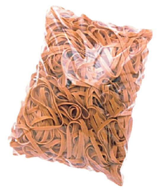 Elastiek Standard Rubber Bands 16 60x1.5mm 1kg 4440 stuks bruin 2