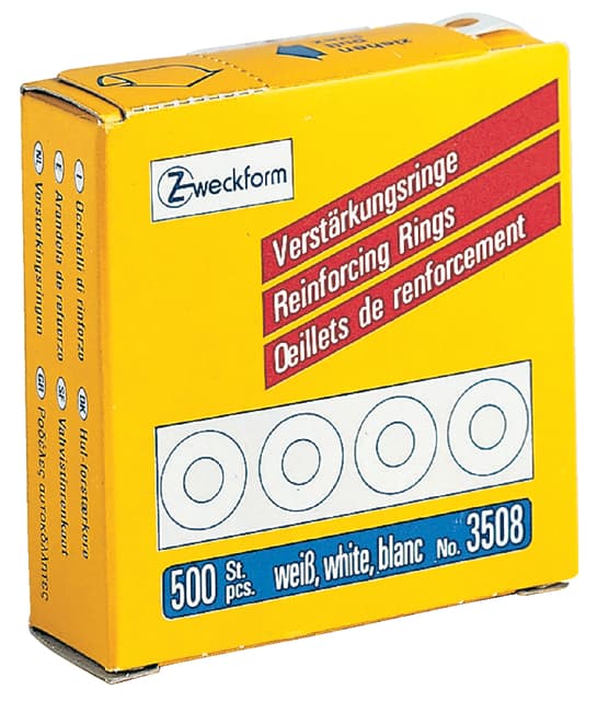 Versterkingsringen Avery 3508 13mm wit 500 stuks