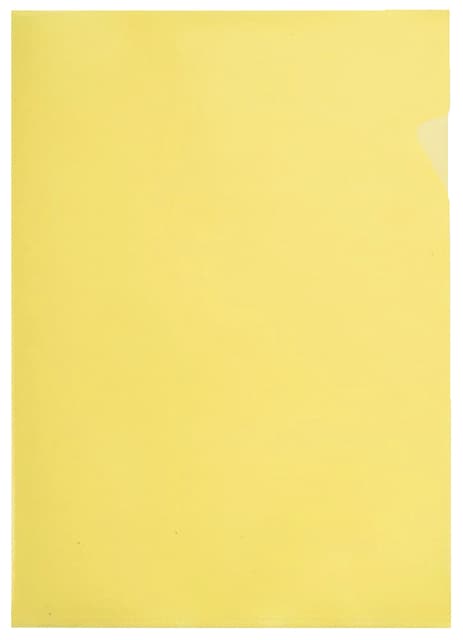Insteekmap L-model Quantore A4 PP 0.12mm geel 25 stuks 2
