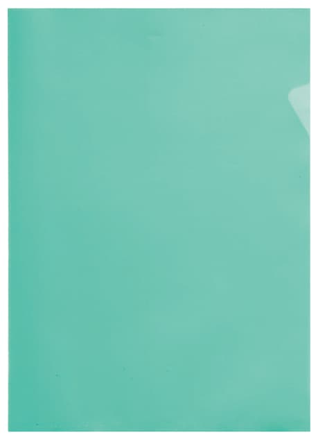 Insteekmap L-model Quantore A4 PP 0.12mm groen 25 stuks 2