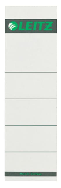 Rug-insteekkaart Leitz breed 57x191mm karton grijs 10 stuks