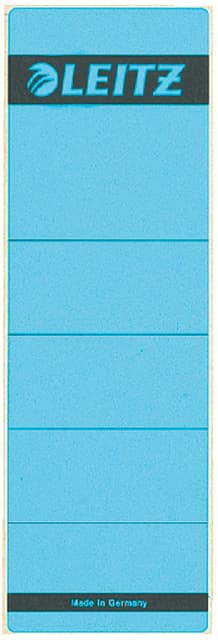 Rugetiket Leitz breed/kort 62x192mm zelfklevend blauw 10 stuks