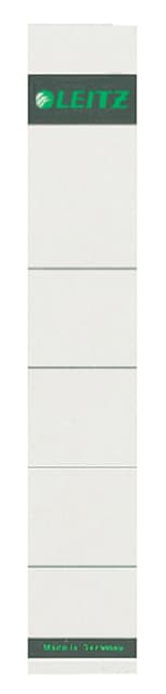 Rug-insteekkaart Leitz smal 32x191mm grijs 10 stuks