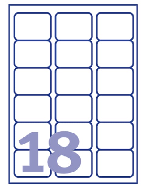 Etiket Avery J8161-10 63.5x46.6mm wit 180 stuks 2
