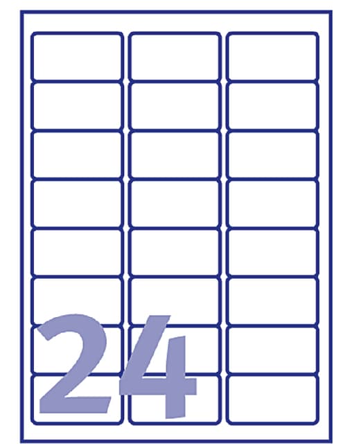Etiket Avery J8159-40 63.5x33.9mm wit 960 stuks 2