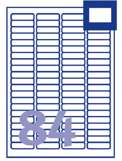 Etiket Avery L7656-25 46x11.1mm wit 2100 stuks 2