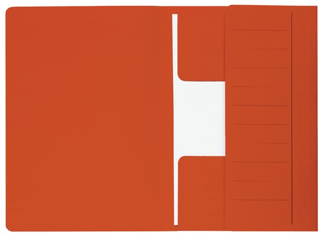 Dossiermap Djois Secolor Mammoet folio 3 kleppen 250gr recycled 360 x 250 mm rood 50 stuks