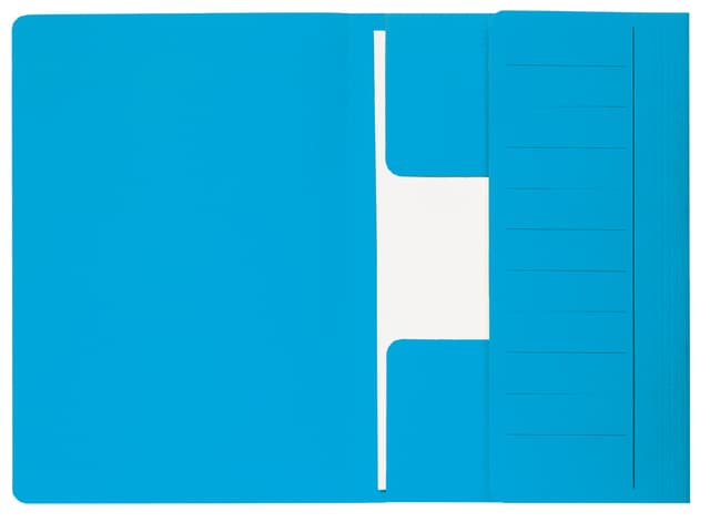Dossiermap Djois Secolor Mammoet folio 3 kleppen 250gr recycled 360x250mm blauw