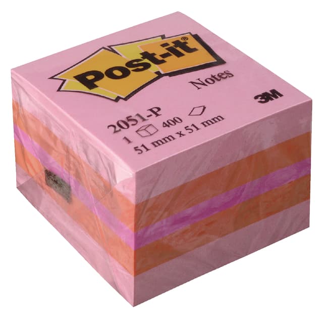 Memoblok Post-it 2051 51x51mm kubus roze 2