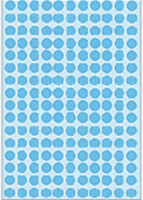 Etiket HERMA 2213 rond 8mm blauw 5632 stuks 3