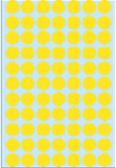 Etiket HERMA 2231 rond 13mm geel 2464 stuks 3