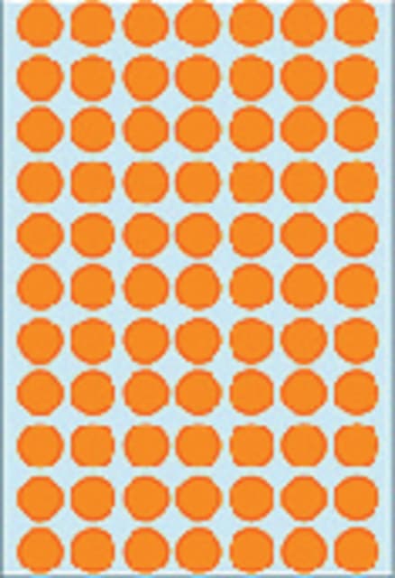Etiket HERMA 2234 rond 13mm fluor oranje 1848 stuks 3
