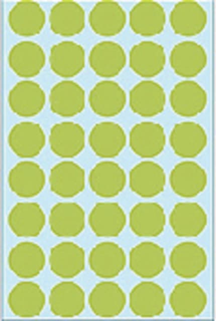 Etiket HERMA 2255 rond 19mm groen 1280 stuks 3