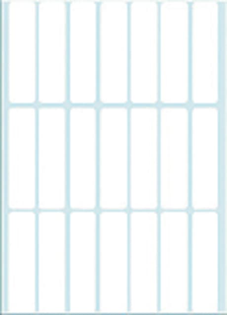 Etiket HERMA 2370 13x50mm wit 672 stuks 2