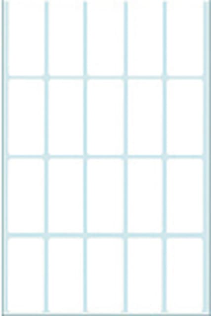 Etiket HERMA 2400 19x40mm wit 640 stuks 2