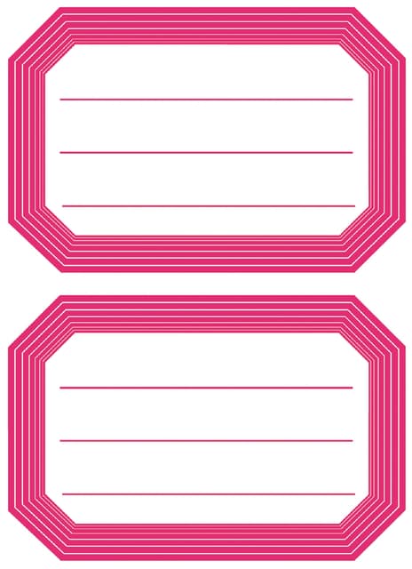 Etiket HERMA 5712 82x55mm schrift rode rand 12 stuks 2