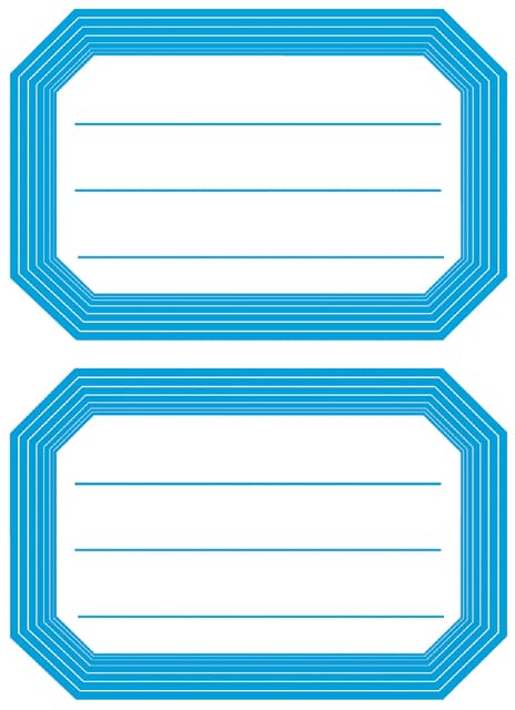 Etiket HERMA 5714 82x55mm schrift blauwe rand 12 stuks 2
