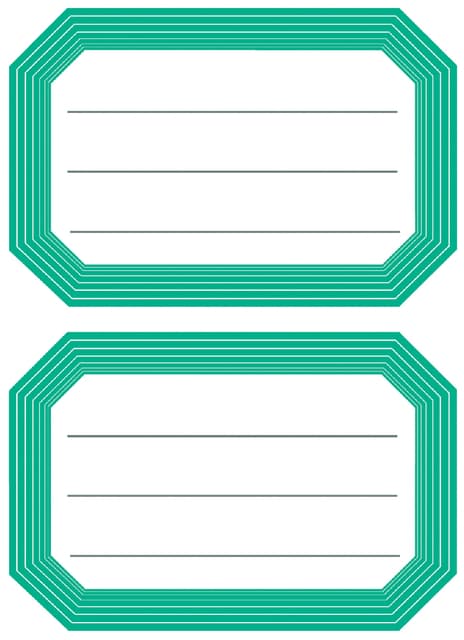 Etiket HERMA 5716 82x55mm schrift groene rand 12 stuks 2