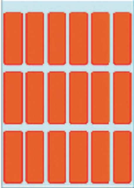 Etiket HERMA 3652 12x34mm rood 90 stuks