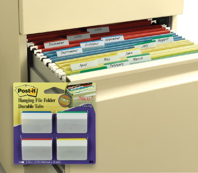 Indextabs Post-it 686A1 38x50.8mm strong gebogen assorti 24 tabs 2