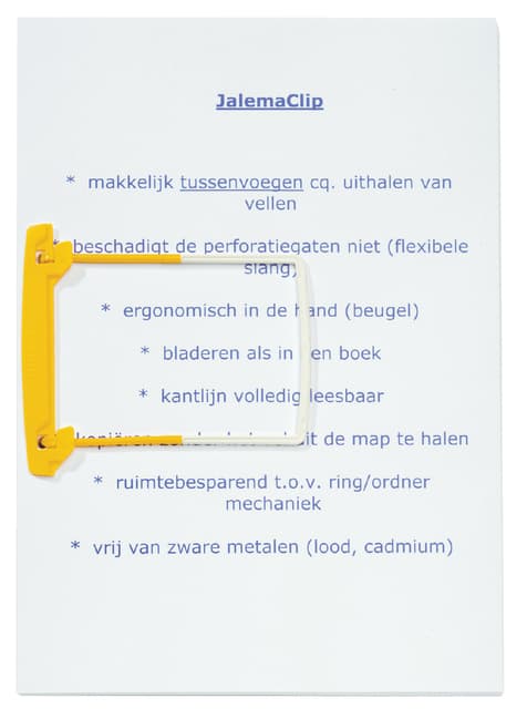 Bundelmechaniek Djois JalemaClip beugel wit 100 stuks 3