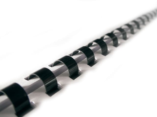 Bindrug GBC 14mm 21rings A4 zwart 100 stuks 2