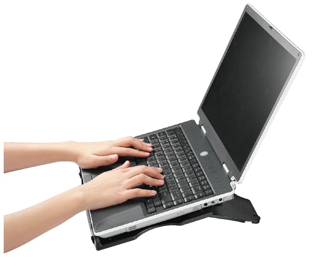 Laptopstandaard Quantore verstelbaar antraciet 2