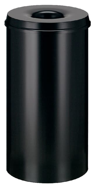 Papierbak met vlamdover Vepabins 50 liter 335mm zwart 3