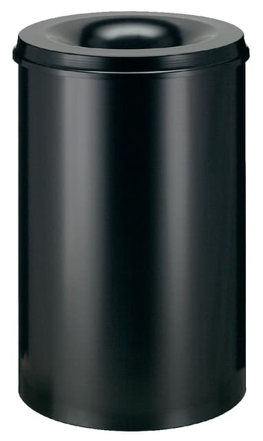 Papierbak met vlamdover Vepabins 110liter zwart 3