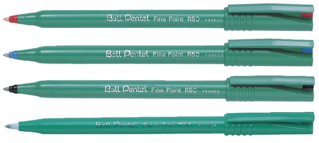 Rollerpen Pentel R50 medium rood 2