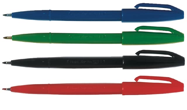 Fineliner Pentel Signpen S520 medium zwart 2