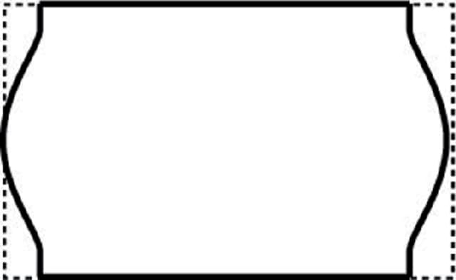 Prijsetiket 16x26mm Open-Data S14/Sato Judo afneembaar wit 2