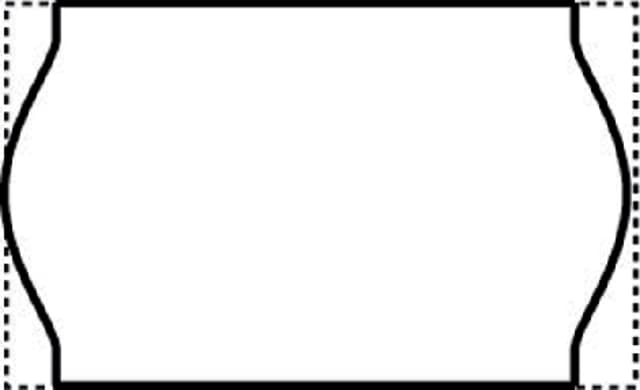 Prijsetiket 16x26mm Open-Data S14/Sato Judo permanent wit 1000 stuks 2