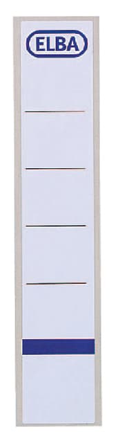Rugetiket Elba smal 34x190mm zelfklevend wit/blauw 10 stuks 2