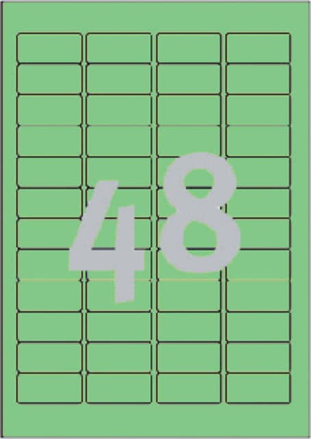 Etiket Avery L6040-20 45.7x21.2mm groen 960 stuks 2