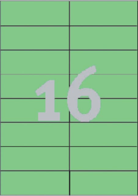 Etiket Avery 3454 105x37mm groen 1600 stuks 2