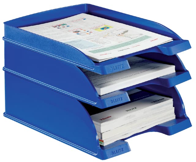 Brievenbak Leitz Plus Slim A4 blauw 3