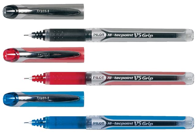 Rollerpen PILOT Hi-Tecpoint V5 Grip fijn blauw 2