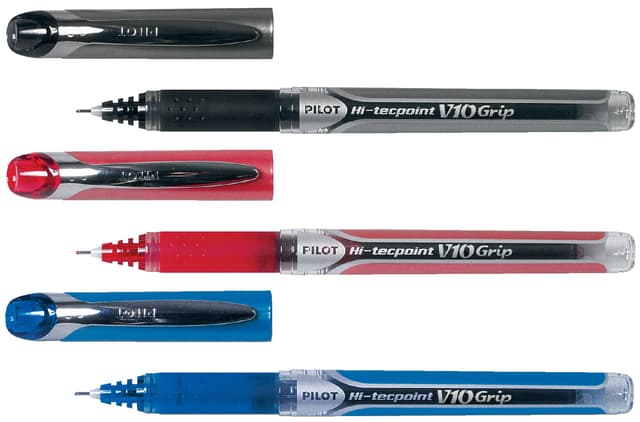 Rollerpen PILOT Hi-Tecpoint Grip V10 breed blauw 2