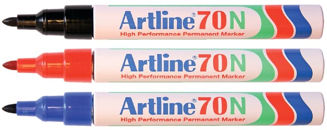 Viltstift Artline 70 rond 1.5mm blauw 2