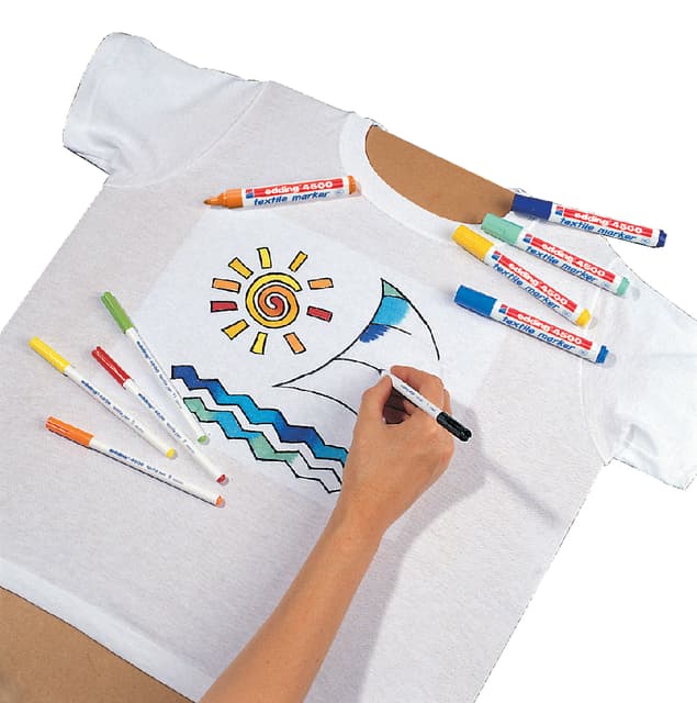 Textielmarker edding 4500 rond 2-3mm blauw 5
