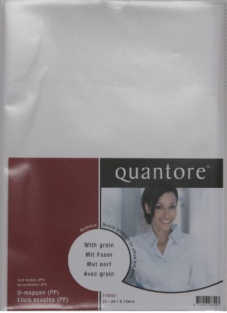 Insteekmap U-model Quantore A4 PP 0.12mm 25 stuks 2