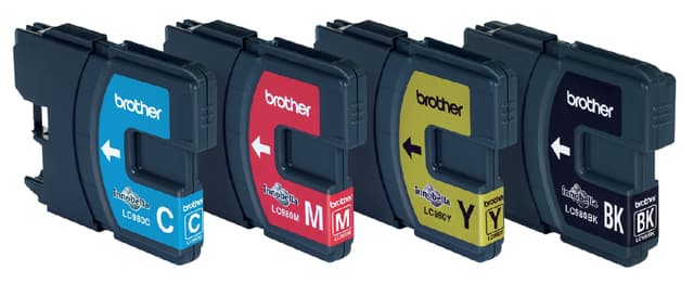 Inktcartridge Brother LC-980VALBP zwart + 3 kleuren 2