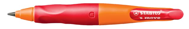 Vulpotlood STABILO Easyergo HB 3.15mm rechts oranje/rd slijper blister 2