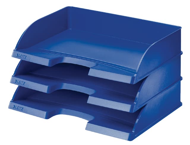 Brievenbak Leitz Plus A4 maxi dwars blauw 2
