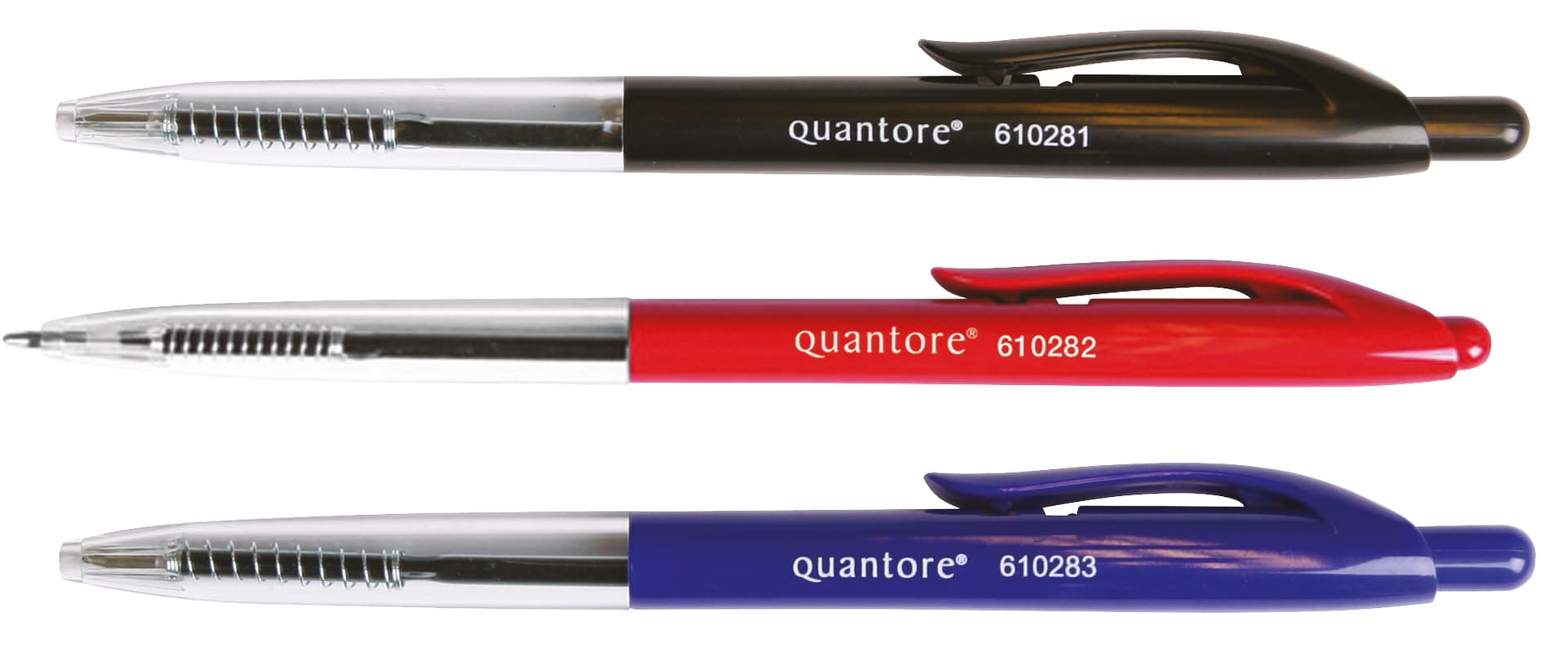 Balpen Quantore drukknop rood medium 2