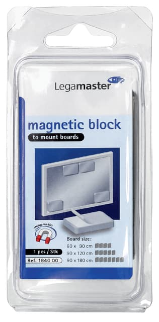 Magneet Legamaster 50x75x12mm blokmagneet 2