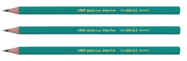 Potlood Bic Evolution ecolutions 650 zeshoekig HB 3